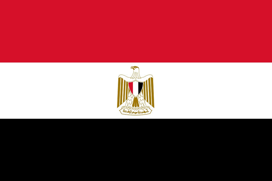 Sticker flag of Egypt 5-60cm Weatherproof ES-FL-AEG