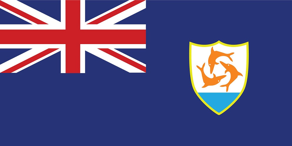 Sticker flag of Anguilla 5-60cm Weatherproof ES-FL-AGU