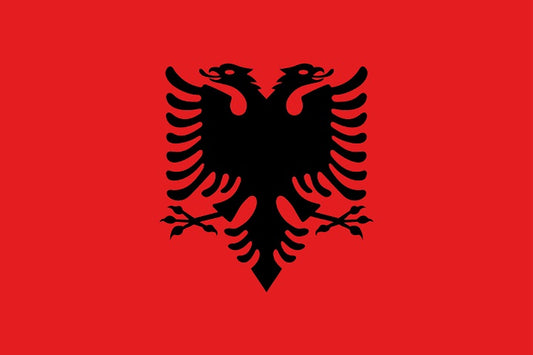 Sticker flag of Albania 5-60cm Weatherproof ES-FL-ALB