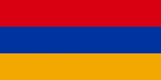 Sticker flag of Armenia 5-60cm Weatherproof ES-FL-ARM