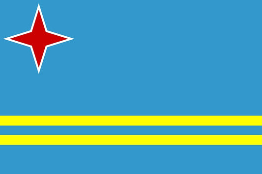 Sticker flag of Aruba 5-60cm Weatherproof ES-FL-ARU