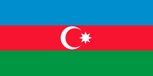 Sticker flag of Azerbaijan 5-60cm Weatherproof ES-FL-ASR