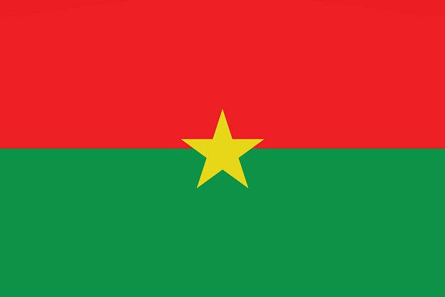 Sticker flag of Burkina Faso 5-60cm Weatherproof ES-FL-BFA