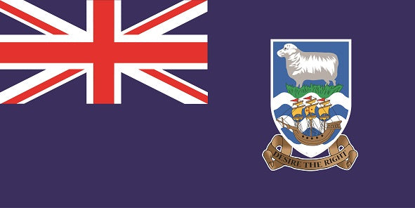 Sticker flag of Falkland Islands 5-60cm Weatherproof ES-FL-FAL