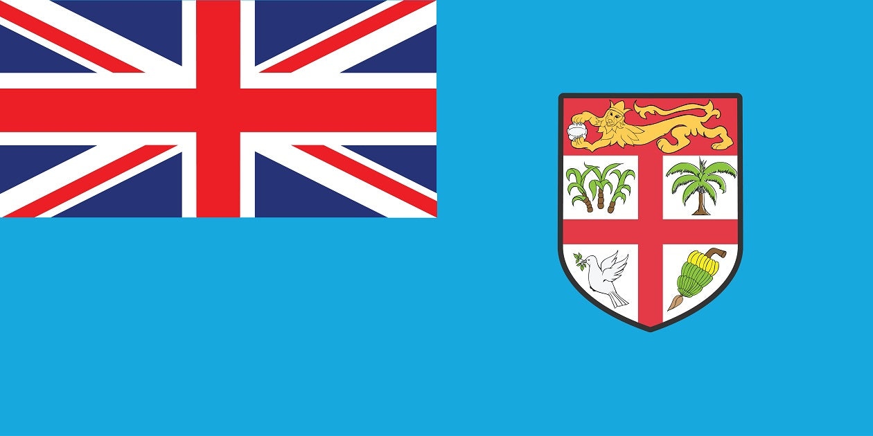 Sticker flag of Fiji 5-60cm Weatherproof ES-FL-FID
