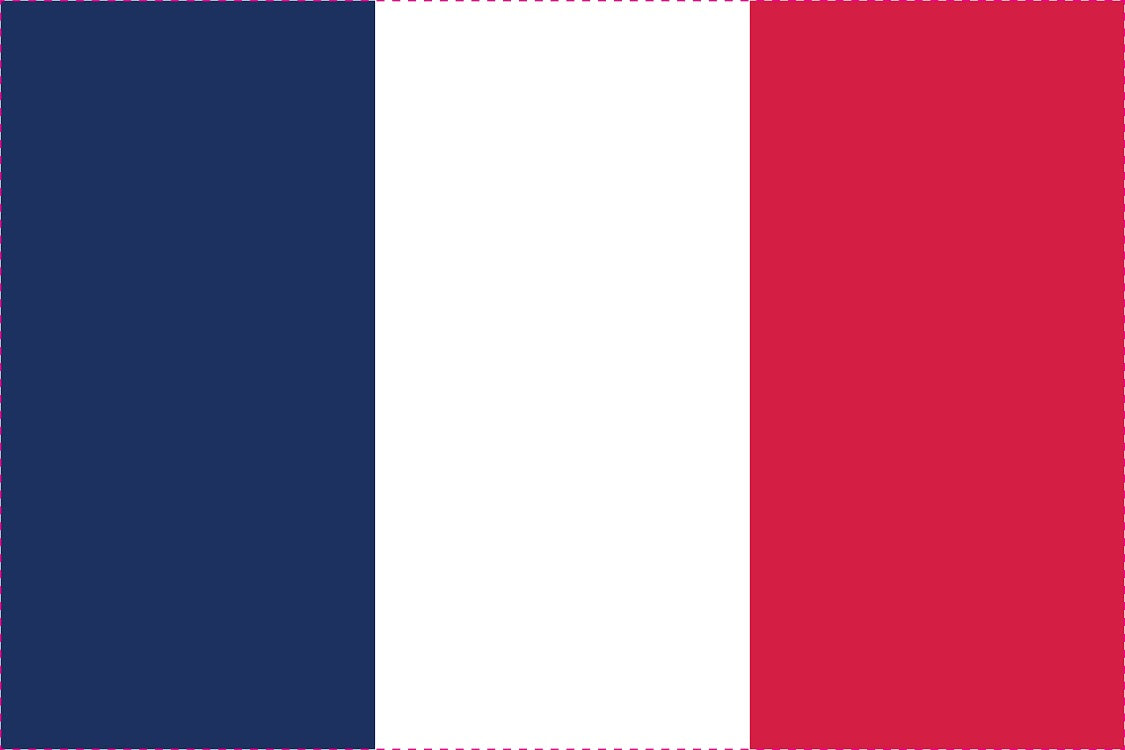 Sticker flag of France 5-60cm Weerbestendig ES-FL-FRA