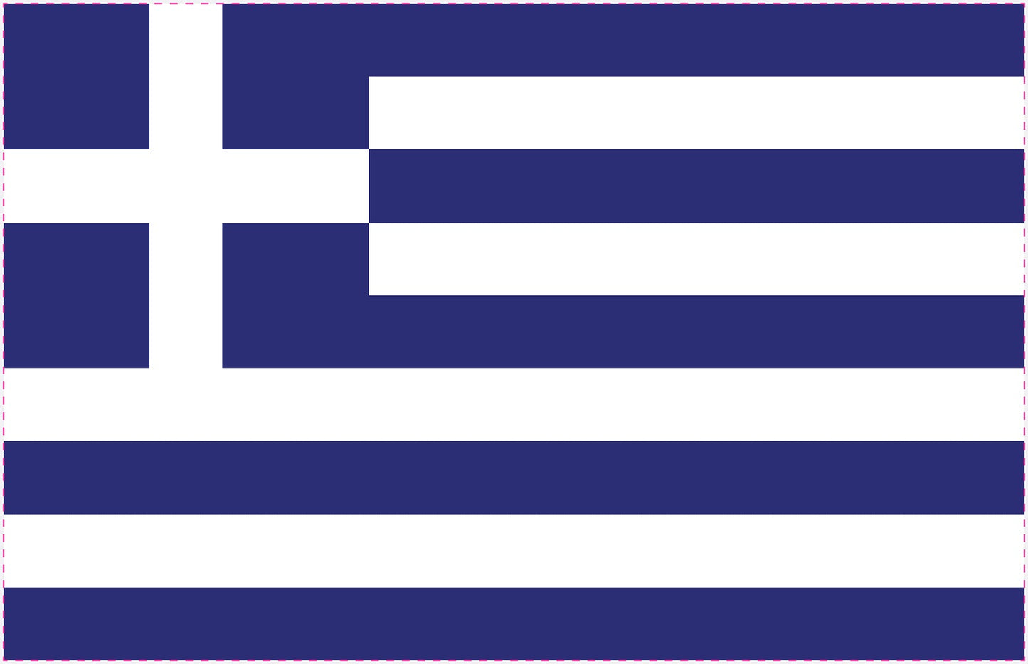 Sticker flag of Greece 5-60cm Weatherproof ES-FL-GRI
