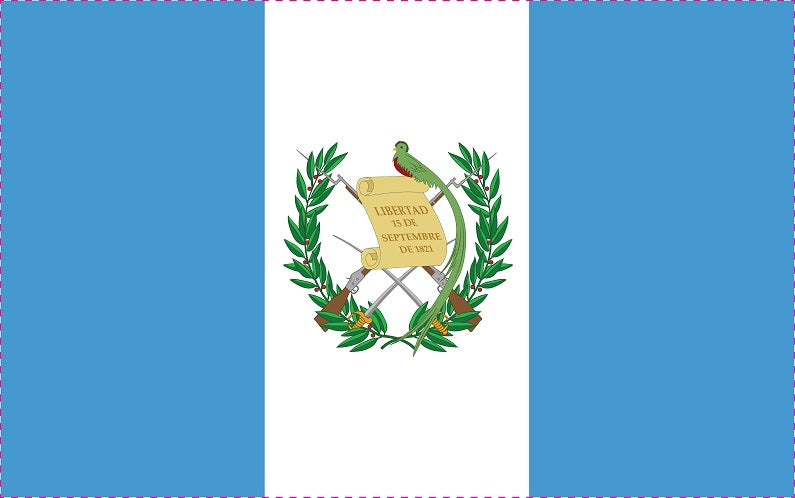 Sticker flag of Guatemala 5-60cm Weatherproof ES-FL-GUA