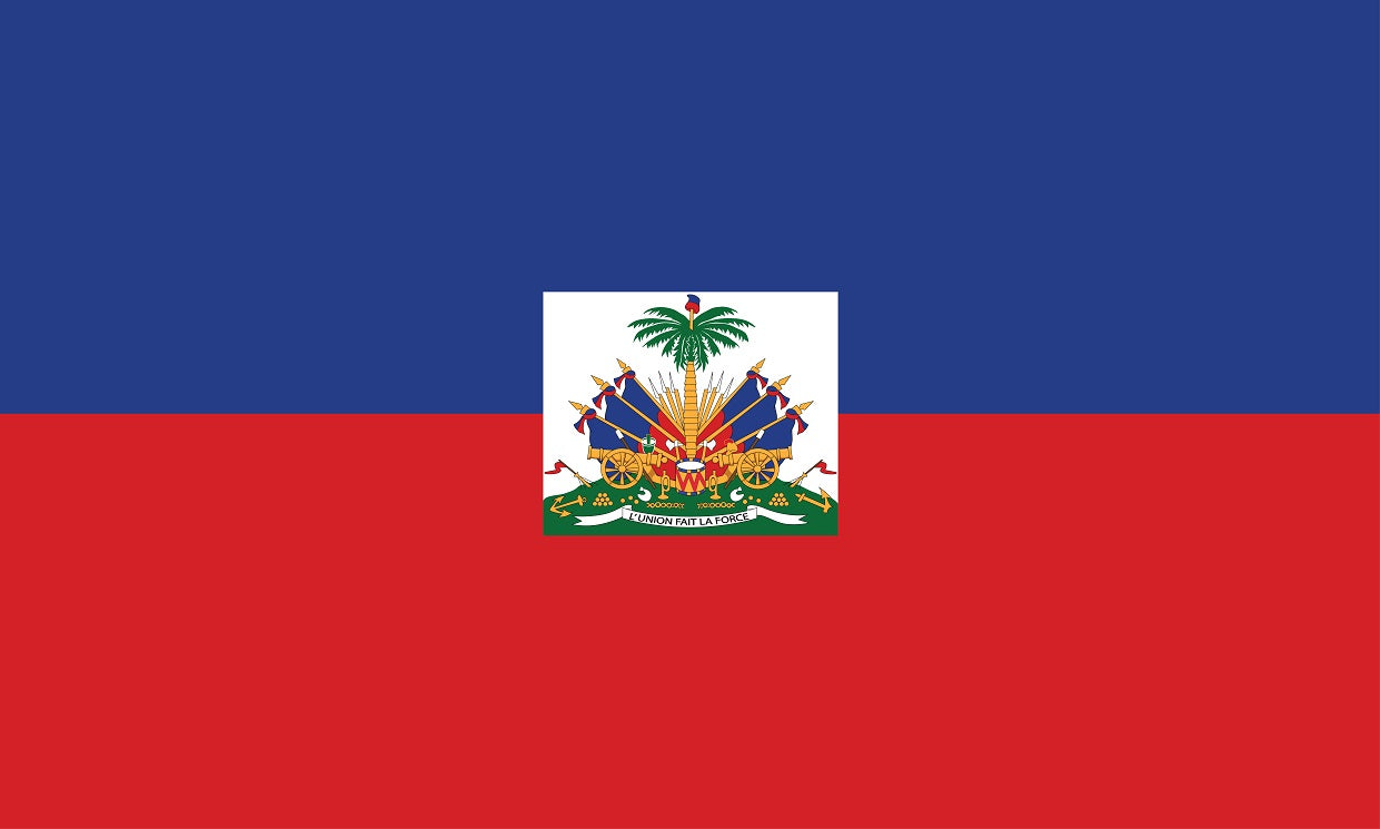 Sticker flag of Haiti 5-60cm Weatherproof ES-FL-HAI