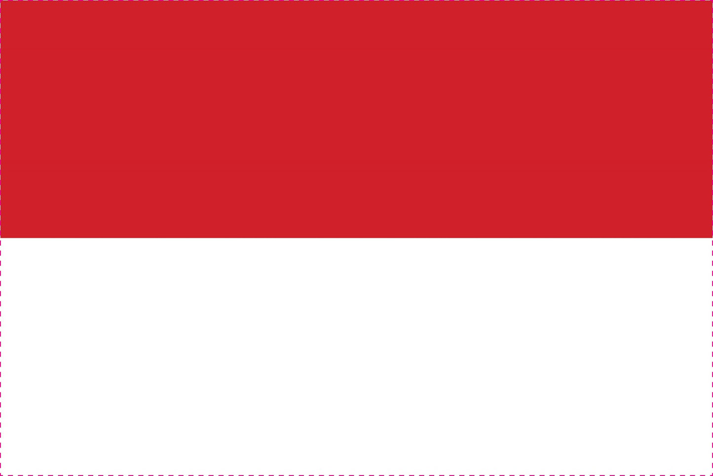 Sticker flag of Indonesia 5-60cm Weatherproof ES-FL-IND