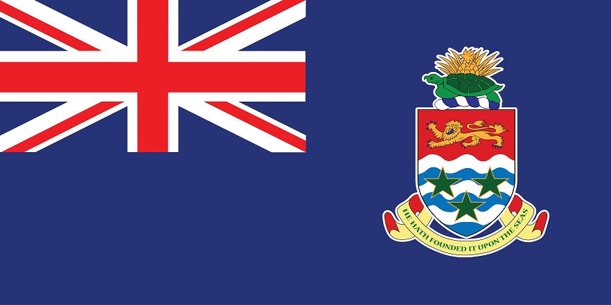 Sticker flag of Cayman Islands 5-60cm Weatherproof ES-FL-KAI