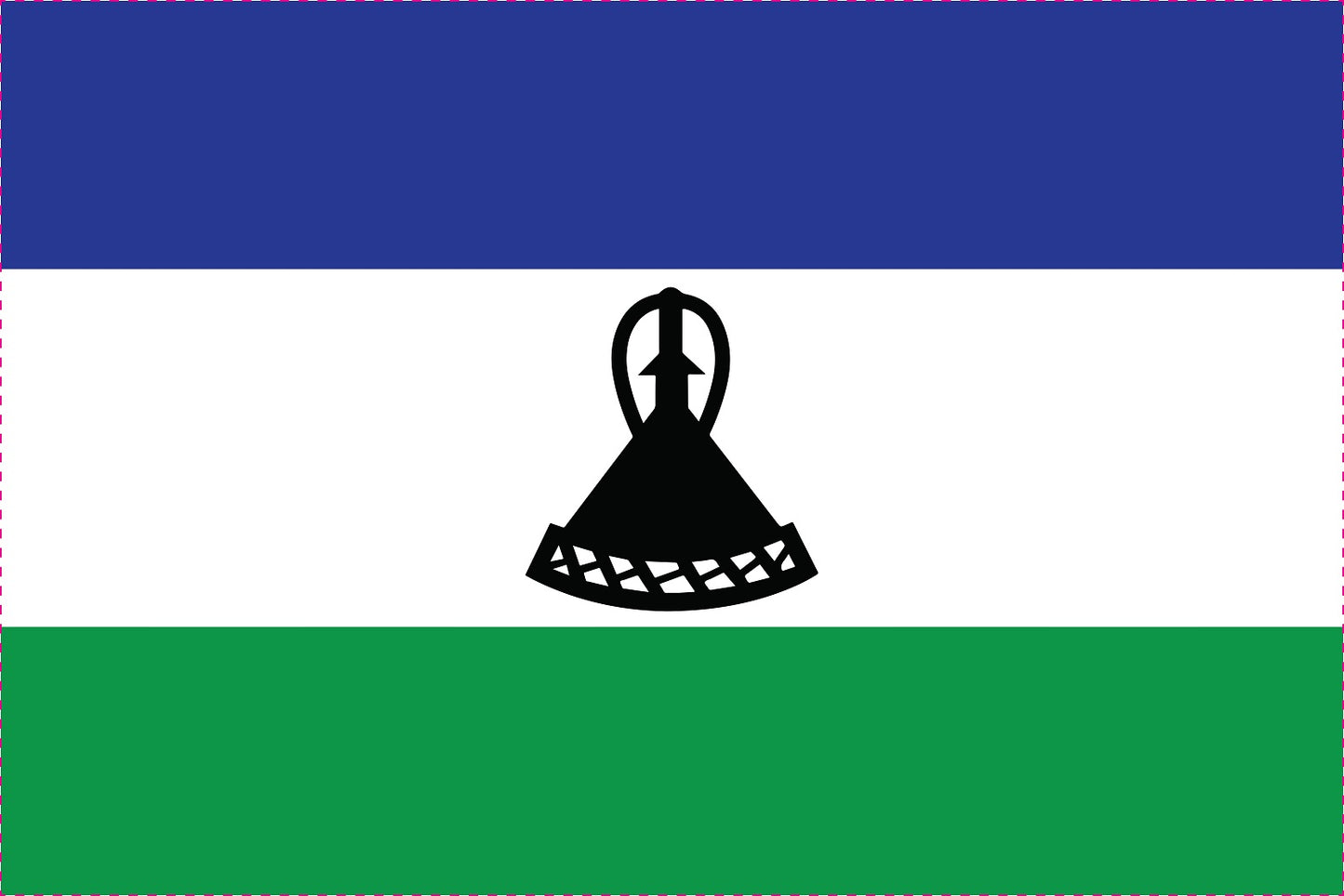 Sticker flag of Lesotho 5-60cm Weatherproof ES-FL-LES
