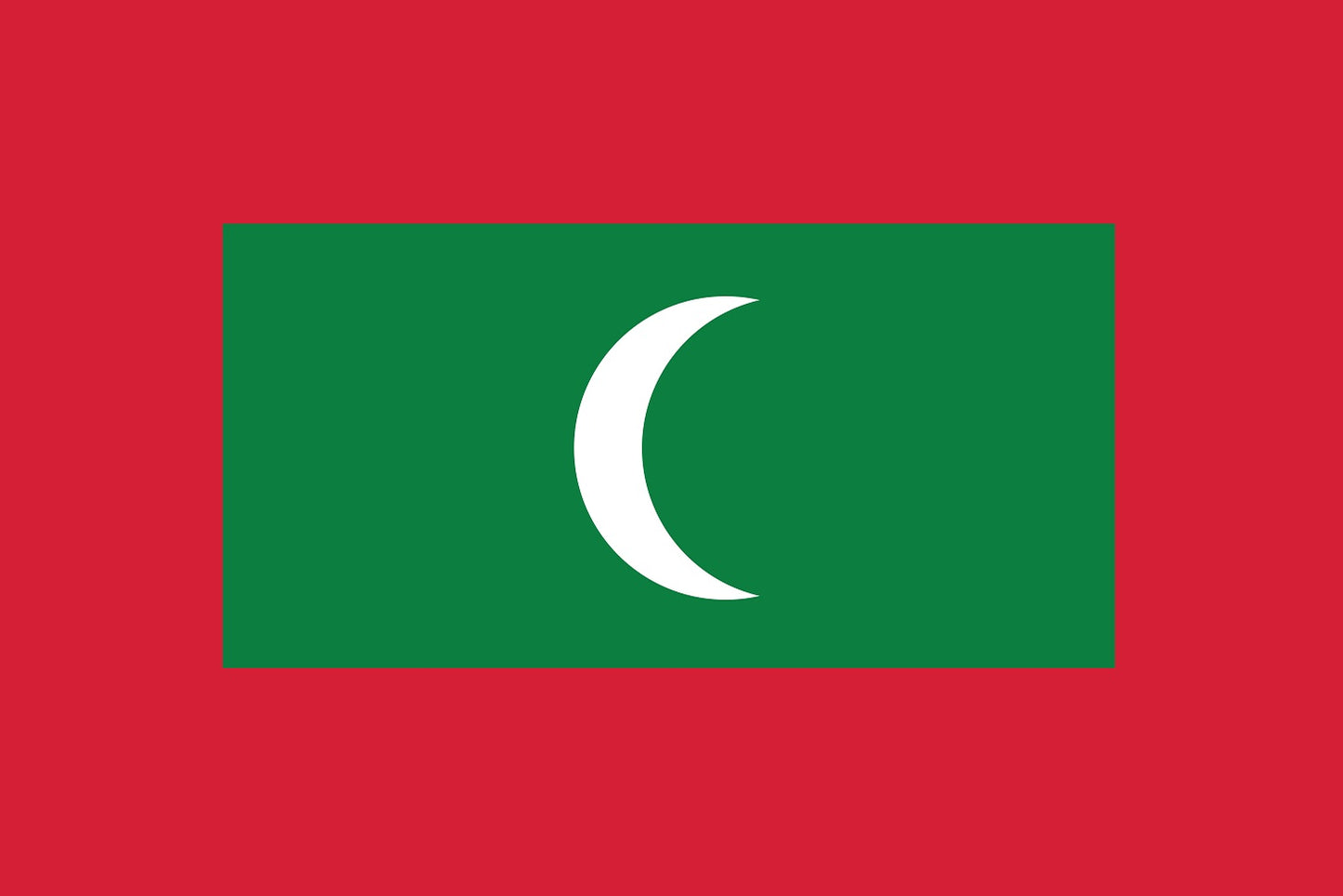 Sticker flag of Maldives 5-60cm Weatherproof ES-FL-MLD