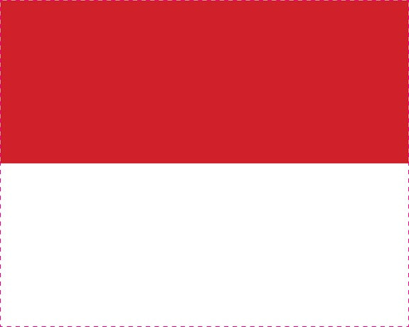 Sticker flag of Monaco 5-60cm Weatherproof ES-FL-MON