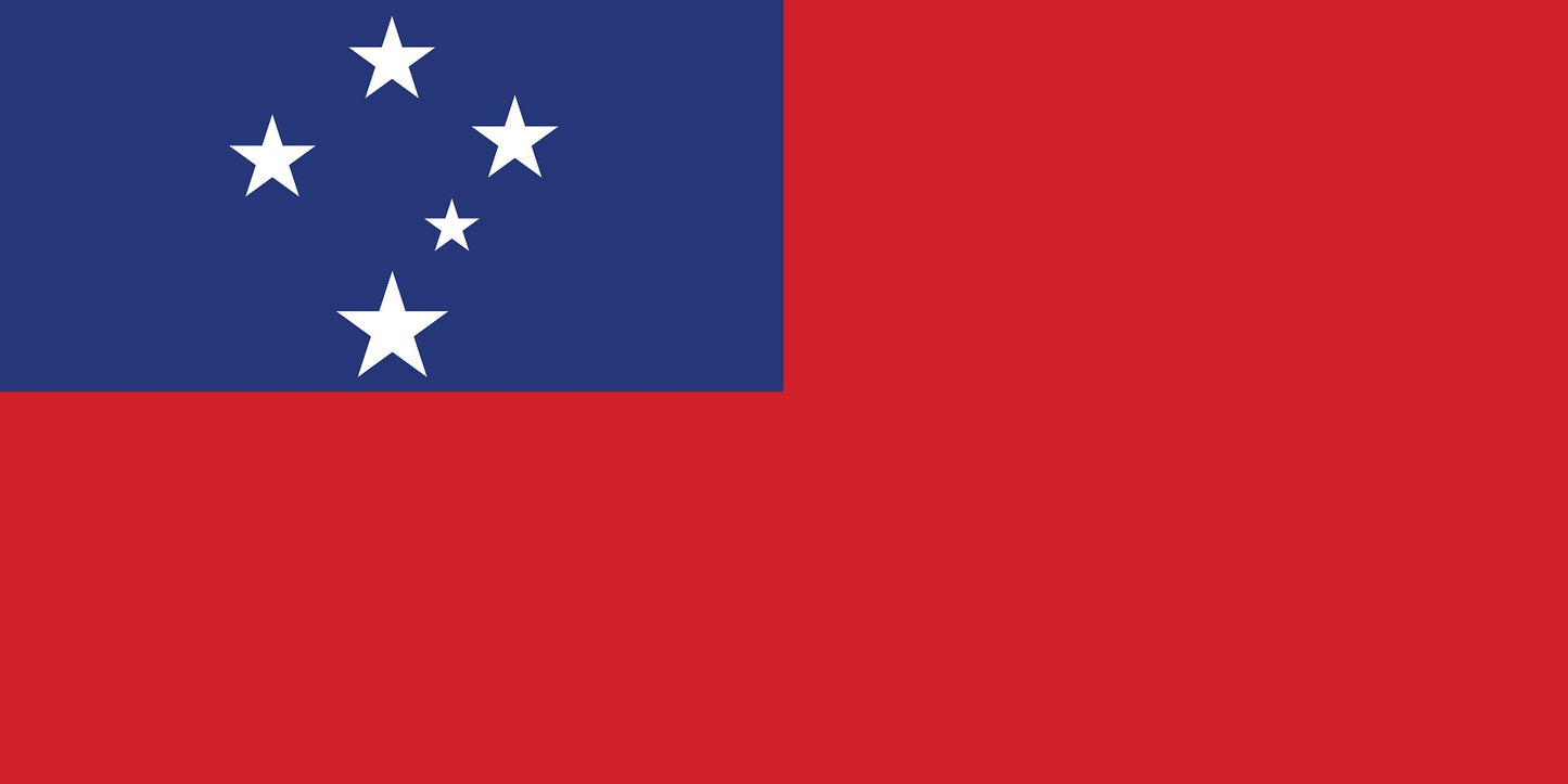 Sticker flag of Samoa 5-60cm Weatherproof ES-FL-SMO