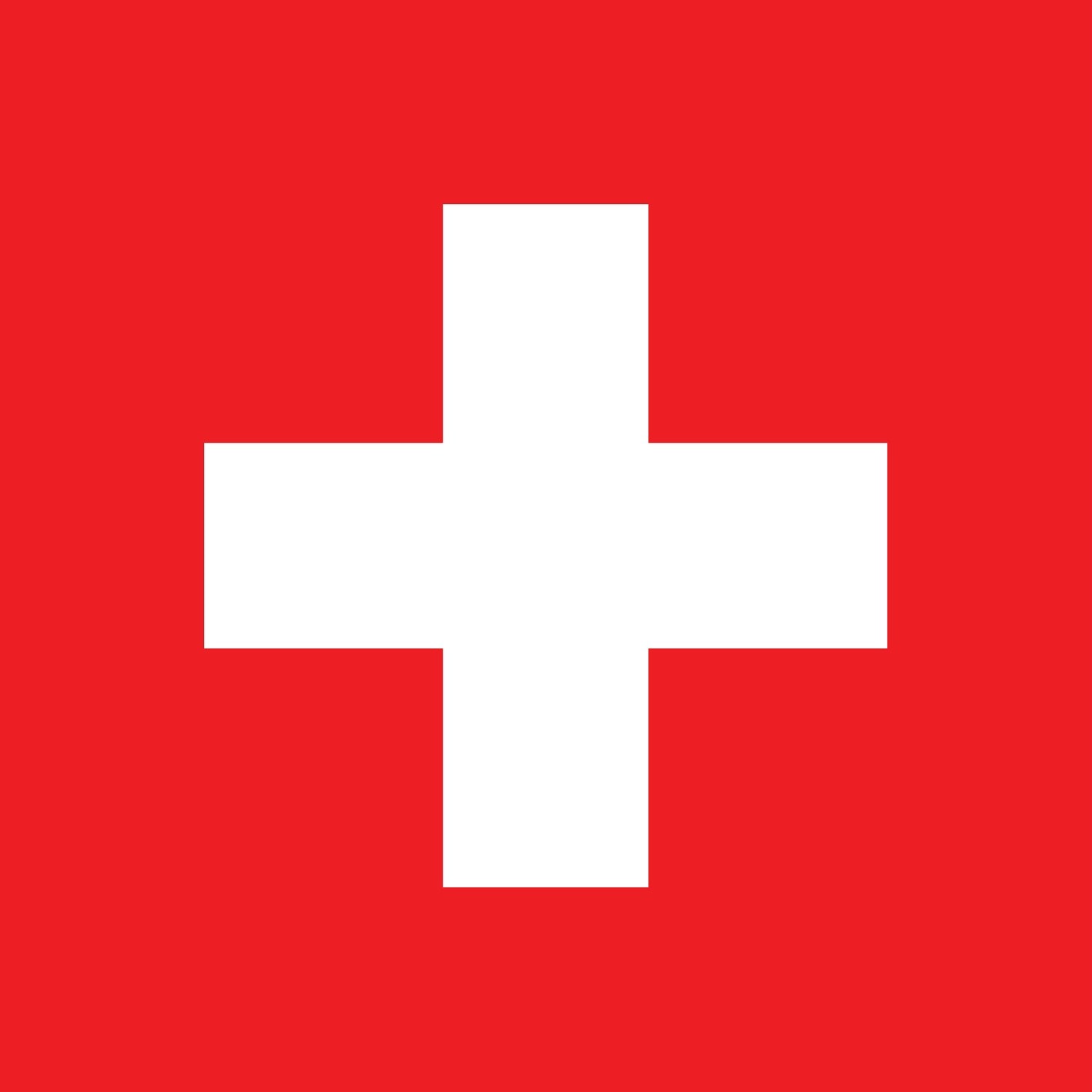 Sticker flag of Switzerland 5-60cm Weatherproof ES-FL-SWZ