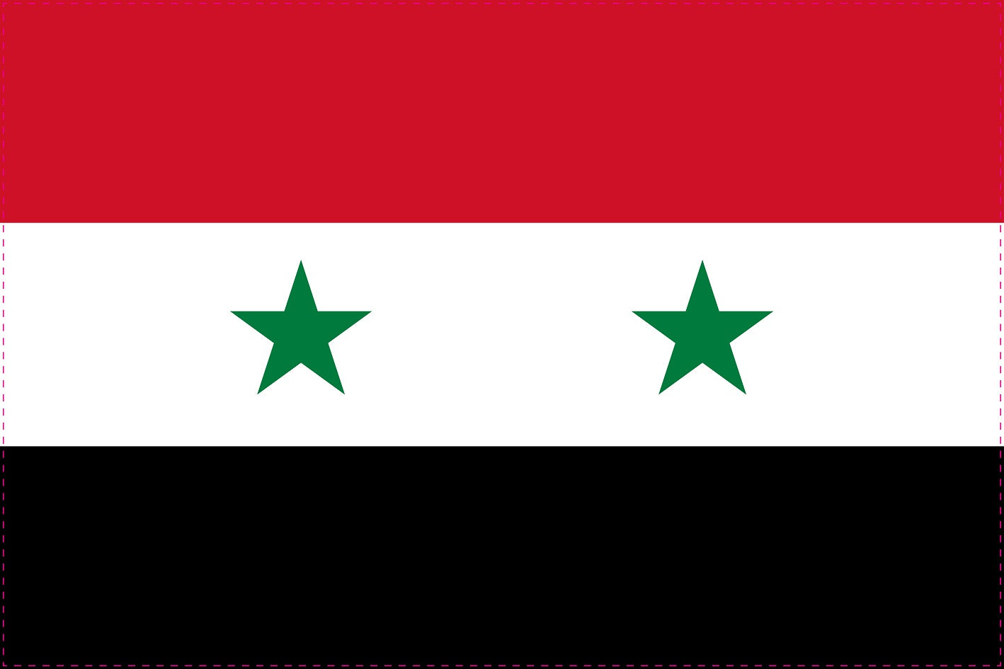 Sticker flag of Syria 5-60cm Weatherproof ES-FL-SYR