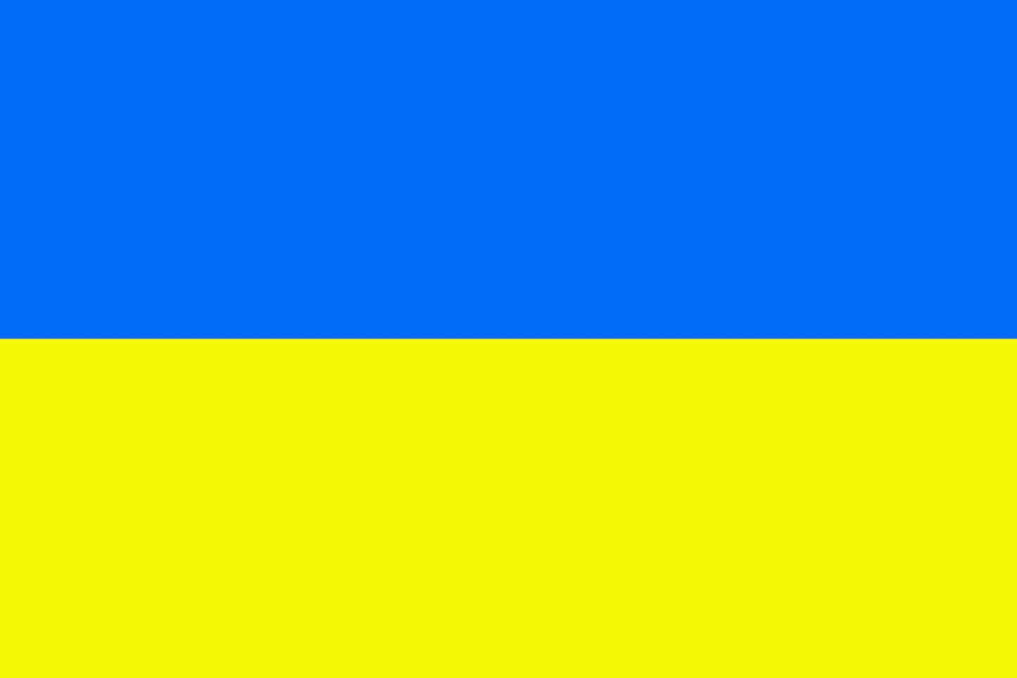 Sticker flag of Ukraine 5-60cm Weatherproof ES-FL-UKR