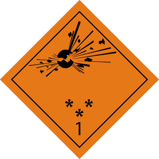 100 Dangerous Goods Labels "LH-GG-01-01" 5x5cm or 10x10 cm made of paper or plastic LH-GG-01-01