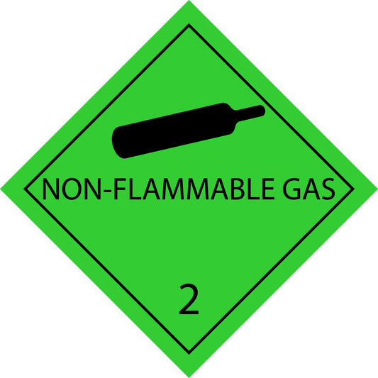 100 Dangerous Goods Labels "LH-GG-02-04" 5x5cm or 10x10 cm made of paper or plastic LH-GG-02-04