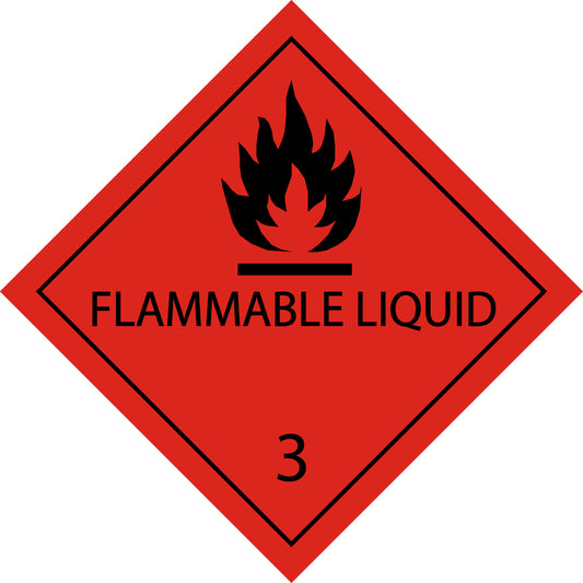 100 Dangerous Goods Labels "LH-GG-03-02" 5x5cm or 10x10 cm made of paper or plastic LH-GG-03-02