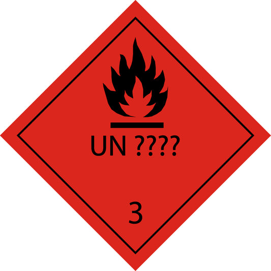 100 Dangerous Goods Labels "LH-GG-03-03" 5x5cm or 10x10 cm made of paper or plastic LH-GG-03-03