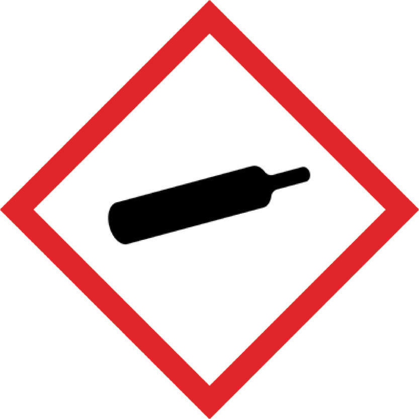 1000 GHS sticker "Compressed gases" 15 mm-100 mm made of paper or plastic LH-GHS-04