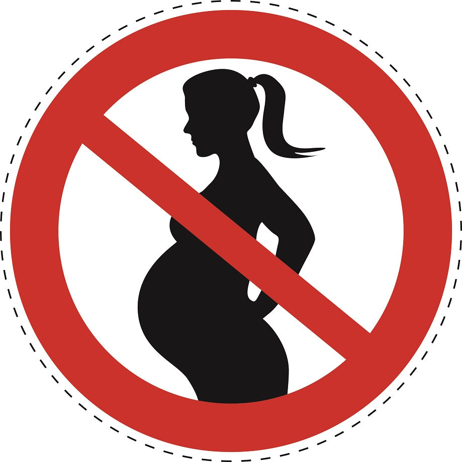 1 Stuck Prohibition sticker "Pregnant should not enter" made of PVC plastic, ES-SI27600