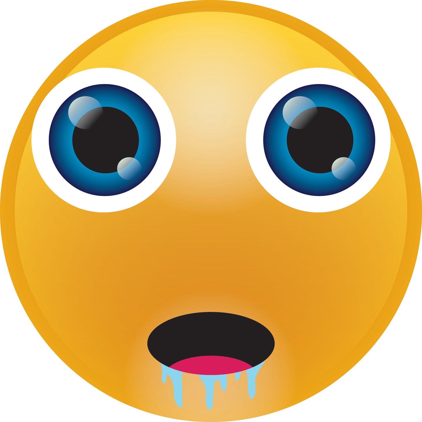 Smiley sticker 2 - 60 cm size Quantities very cheap LH-SMI-10130