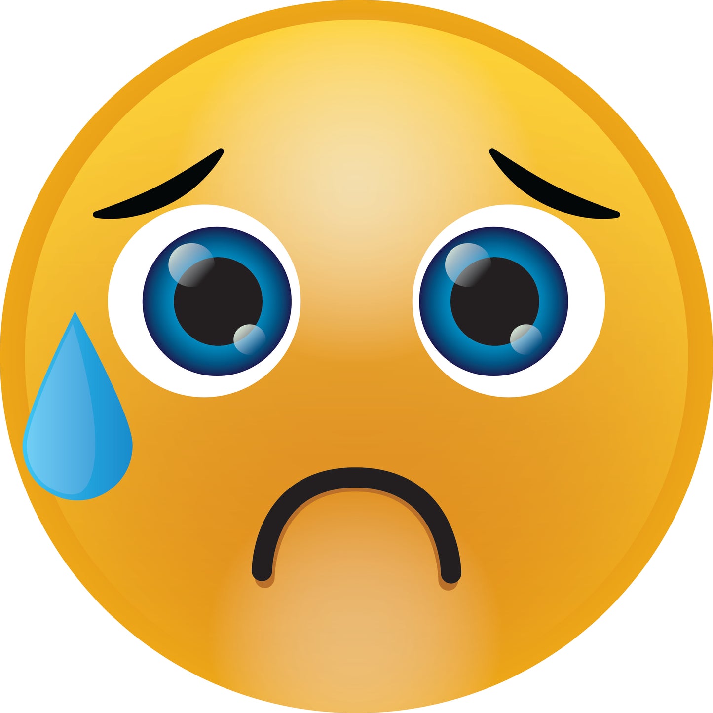 Smiley sticker 2 - 60 cm size Quantities very cheap LH-SMI-10390