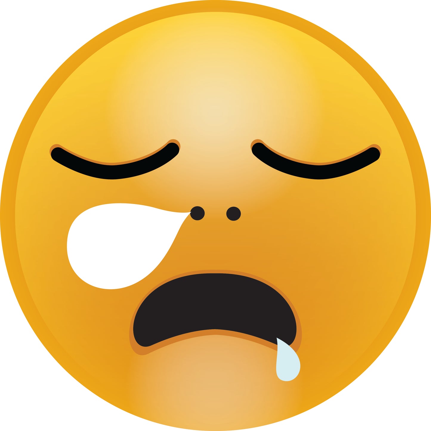 Smiley sticker 2 - 60 cm size Quantities very cheap LH-SMI-10410