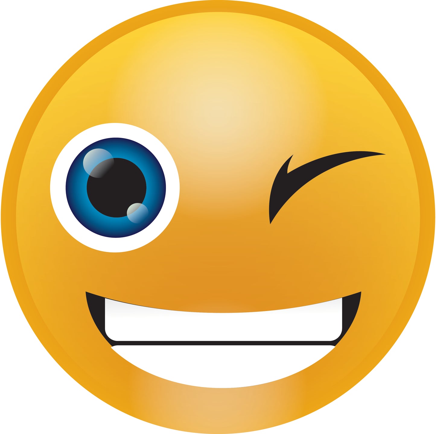 Smiley sticker 2 - 60 cm size Quantities very cheap LH-SMI-10460