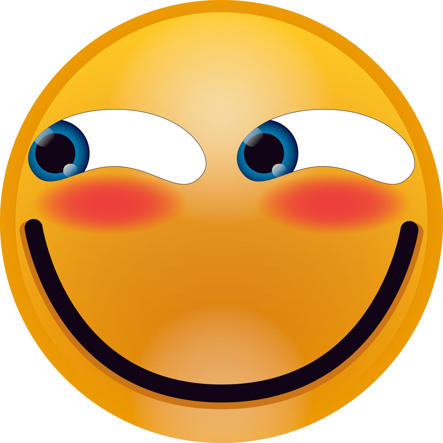 Smiley sticker 2 - 60 cm size Quantities very cheap LH-SMI-10550