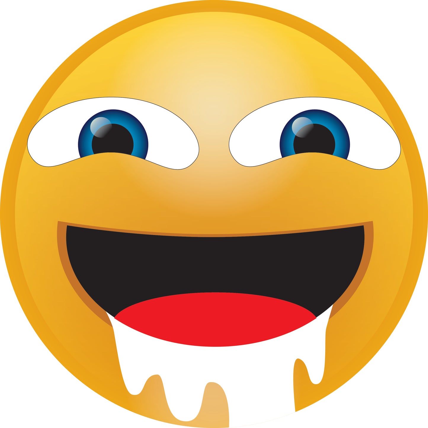 Smiley sticker 2 - 60 cm size Quantities very cheap LH-SMI-10590