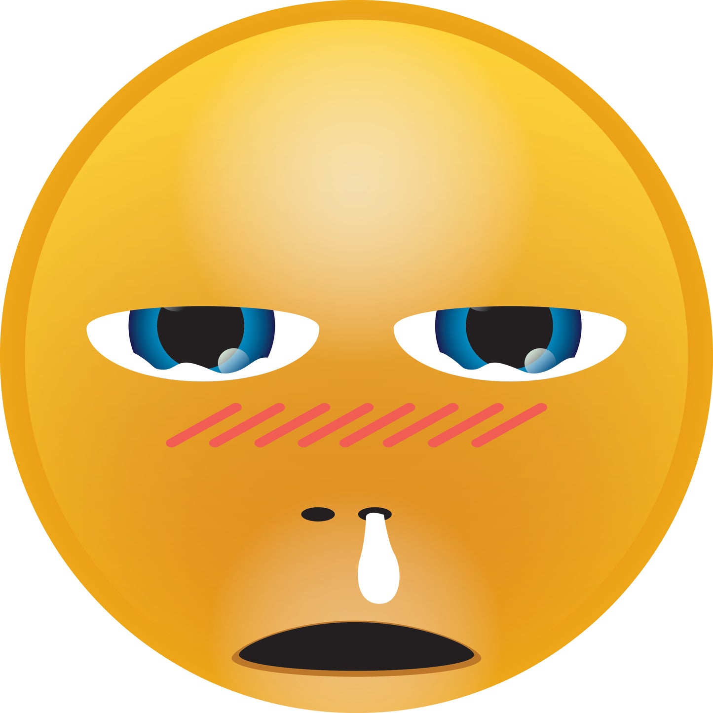 Smiley sticker 2 - 60 cm size Quantities very cheap LH-SMI-10600