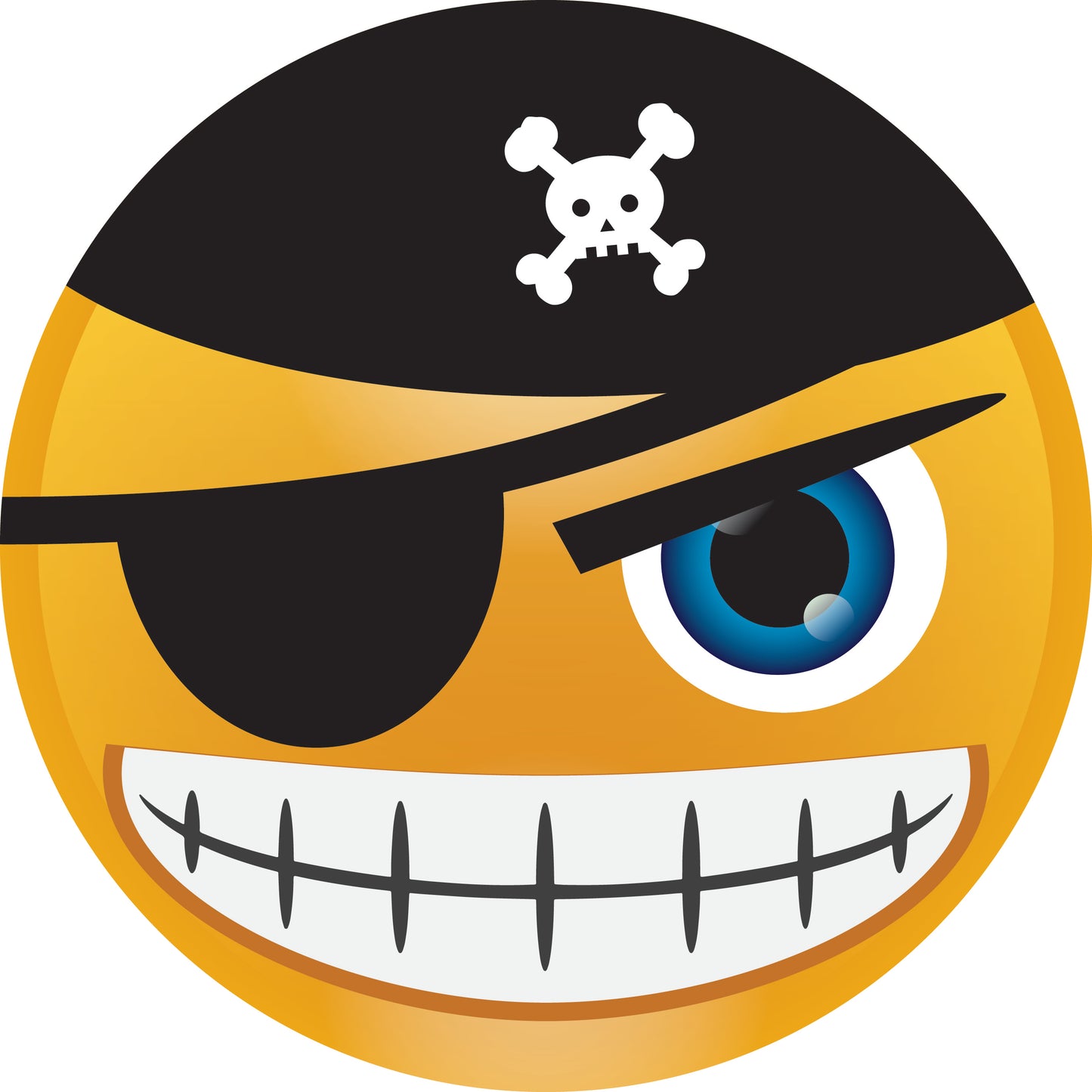 Smiley sticker 2 - 60 cm size Quantities very cheap LH-SMI-10640