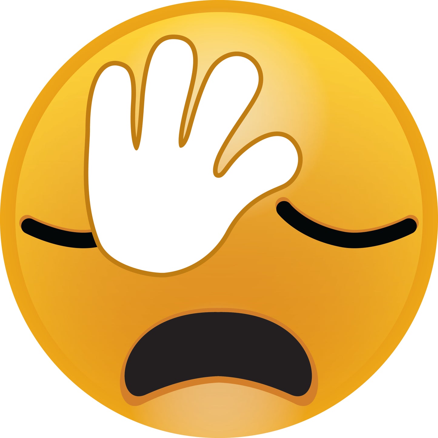 Smiley sticker 2 - 60 cm size Quantities very cheap LH-SMI-10880