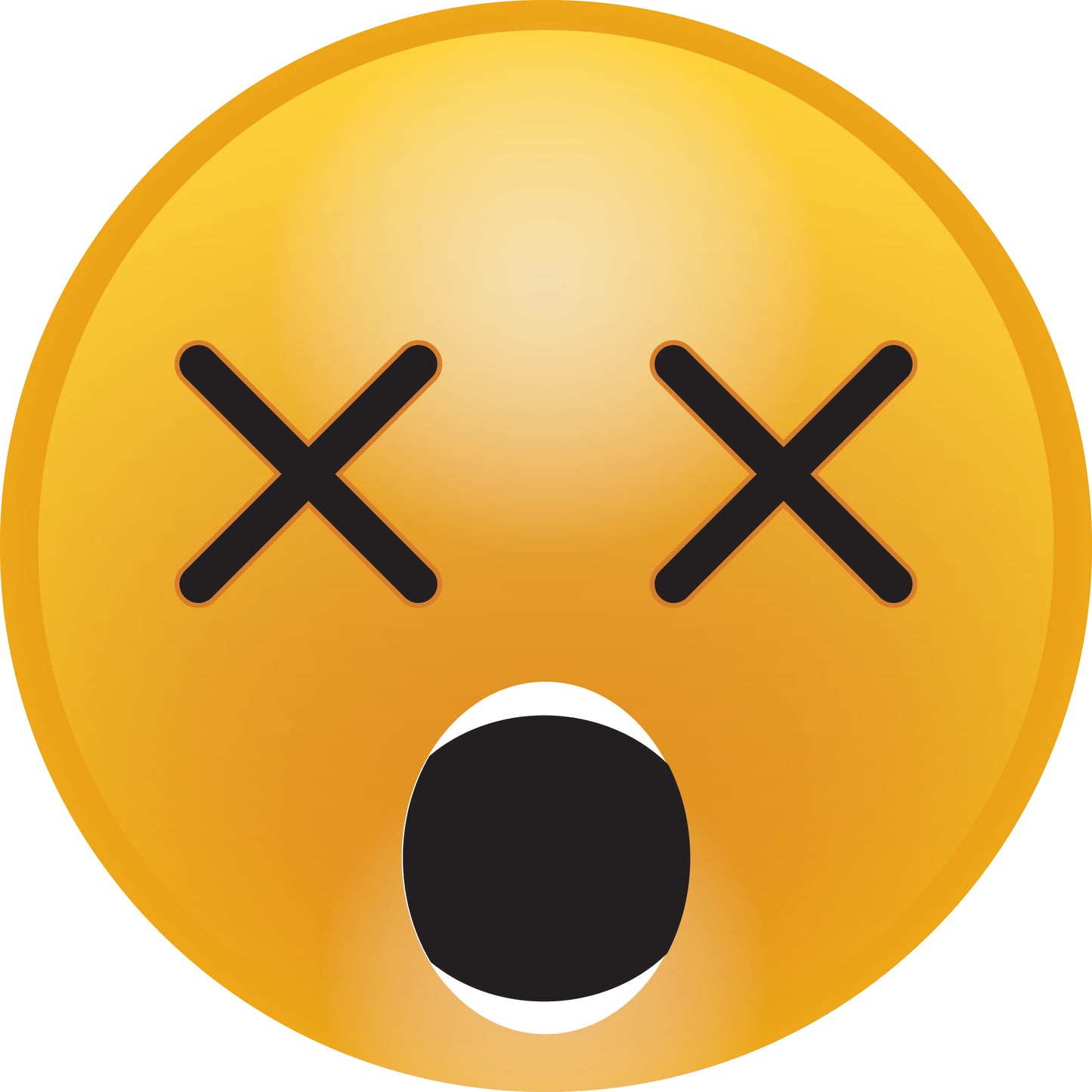 Smiley sticker 2 - 60 cm size Quantities very cheap LH-SMI-10920