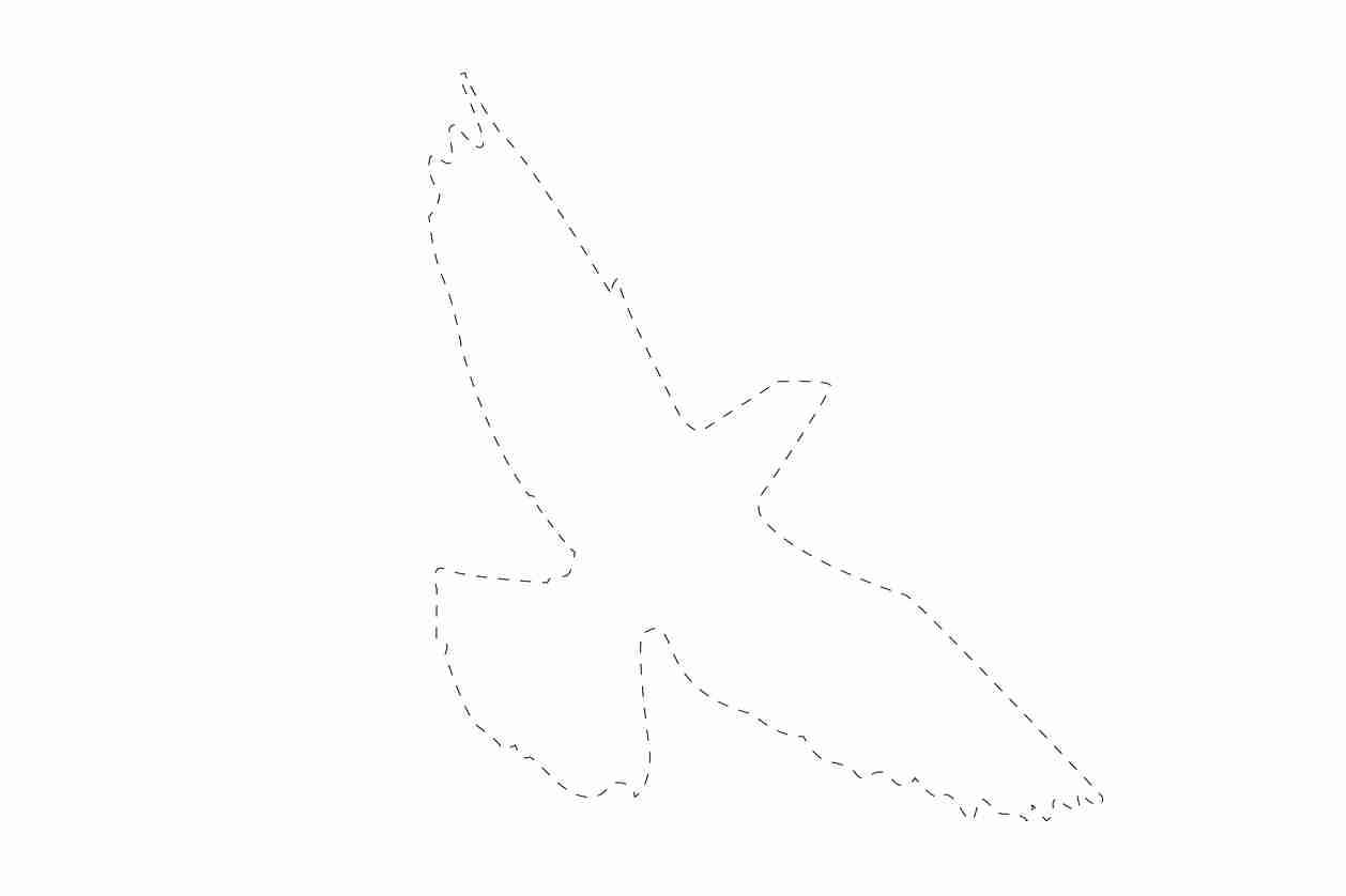 Bird protection sticker 10-50 cm LH-VOG-70-0, white color, made of weatherproof plastic