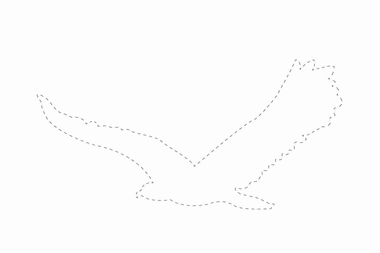 Bird protection sticker 10-50 cm LH-VOG-80-0, white color, made of weatherproof plastic