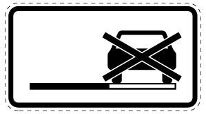 1 Stuk of traffic sign 20-70 cm LH-Verk-1052-37