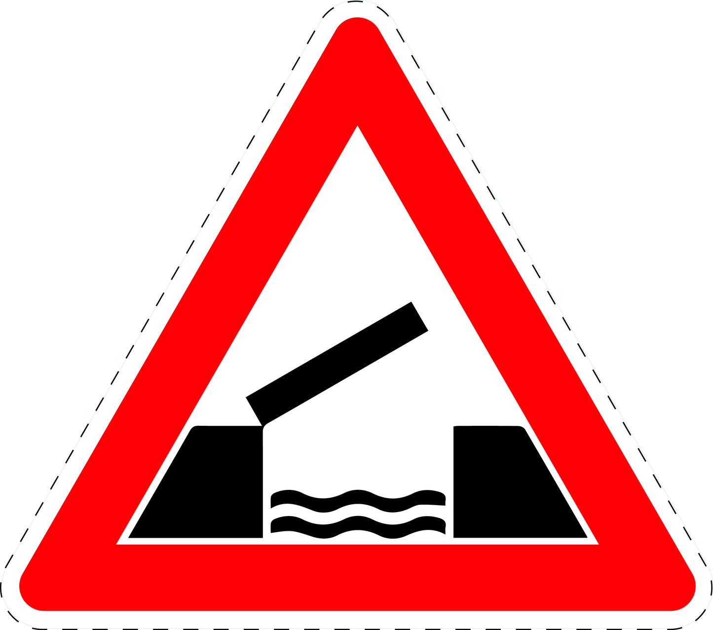 1 Stuk traffic sign "Opening (movable) bridge" 20–70 cm LH-Verk-128