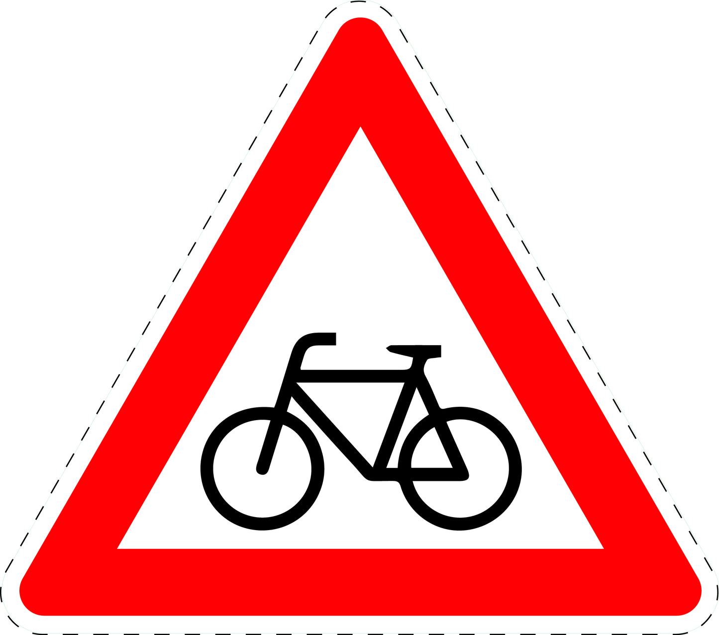 1 stuk traffic sign "Cyclists (installation right)" 20–70 cm LH-Verk-138-10