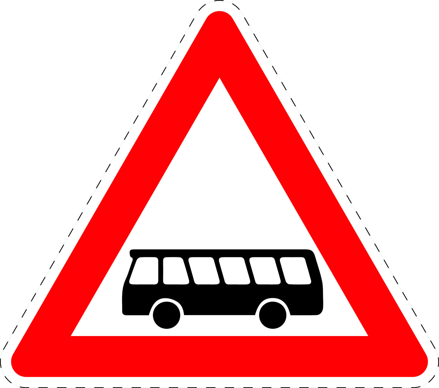 1 Stuk traffic sign "Motor coaches (buses)" 2-15 cm LH-Verk-145