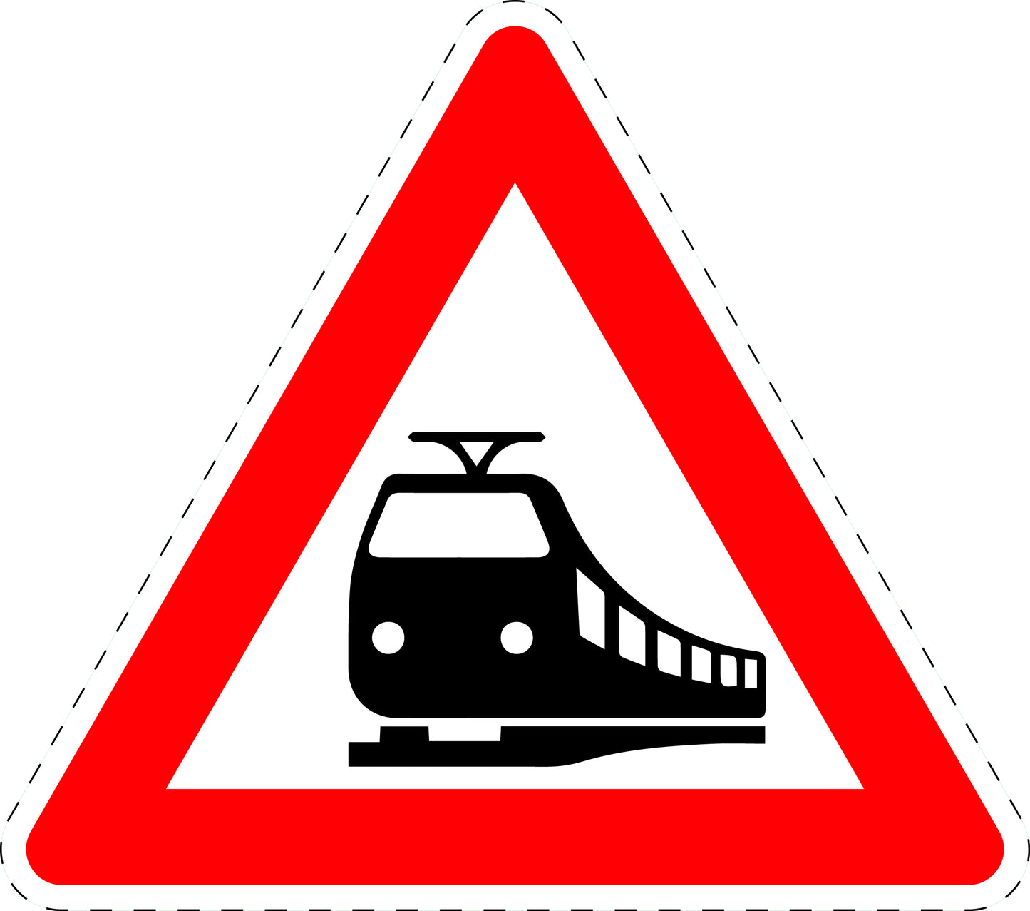 1 Stuk traffic sign "Railway crossing" 20–70 cm LH-Verk-151