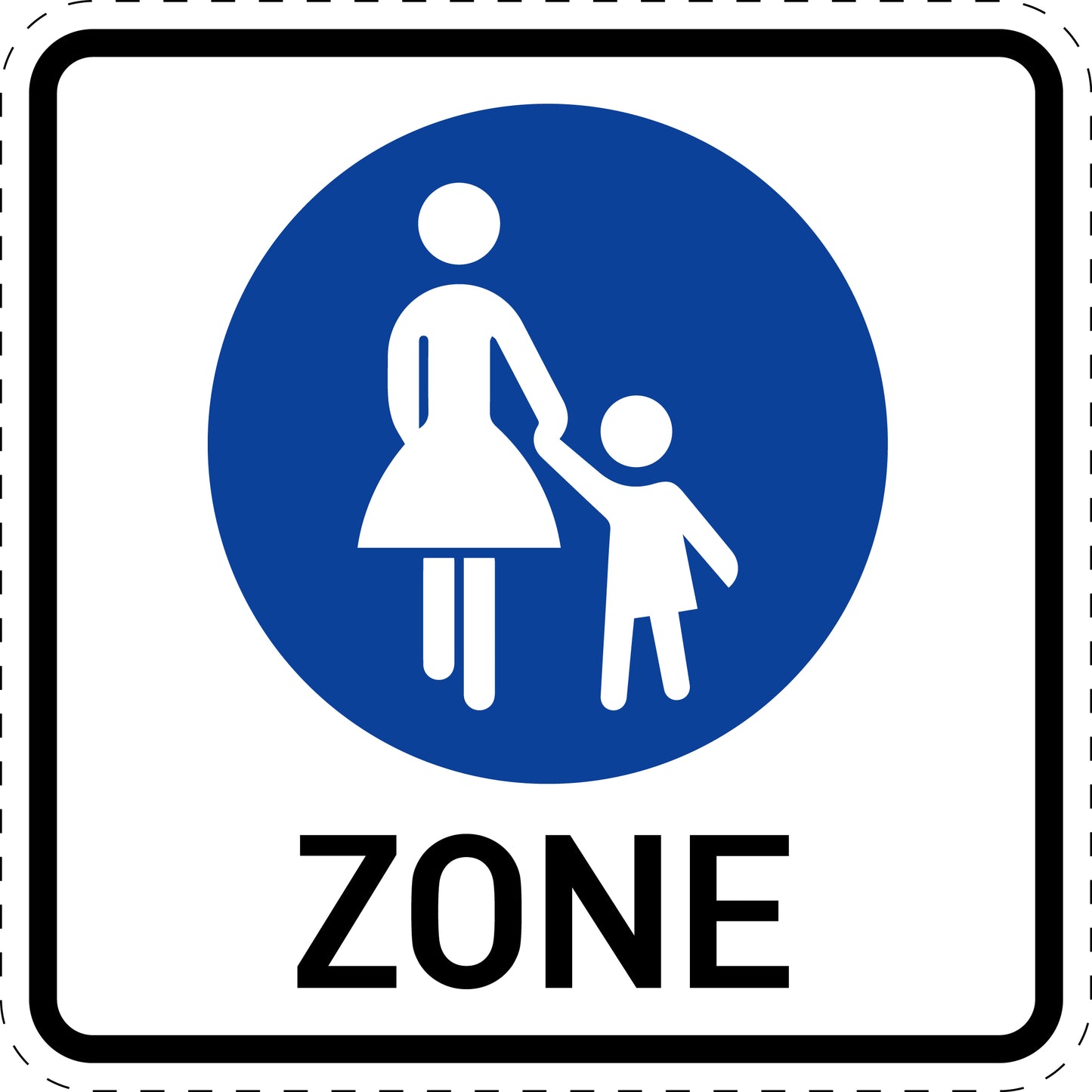 1 Stuk traffic sign "Beginning of Pedestrian Zone" – 20-70 cm – LH-Verk-242
