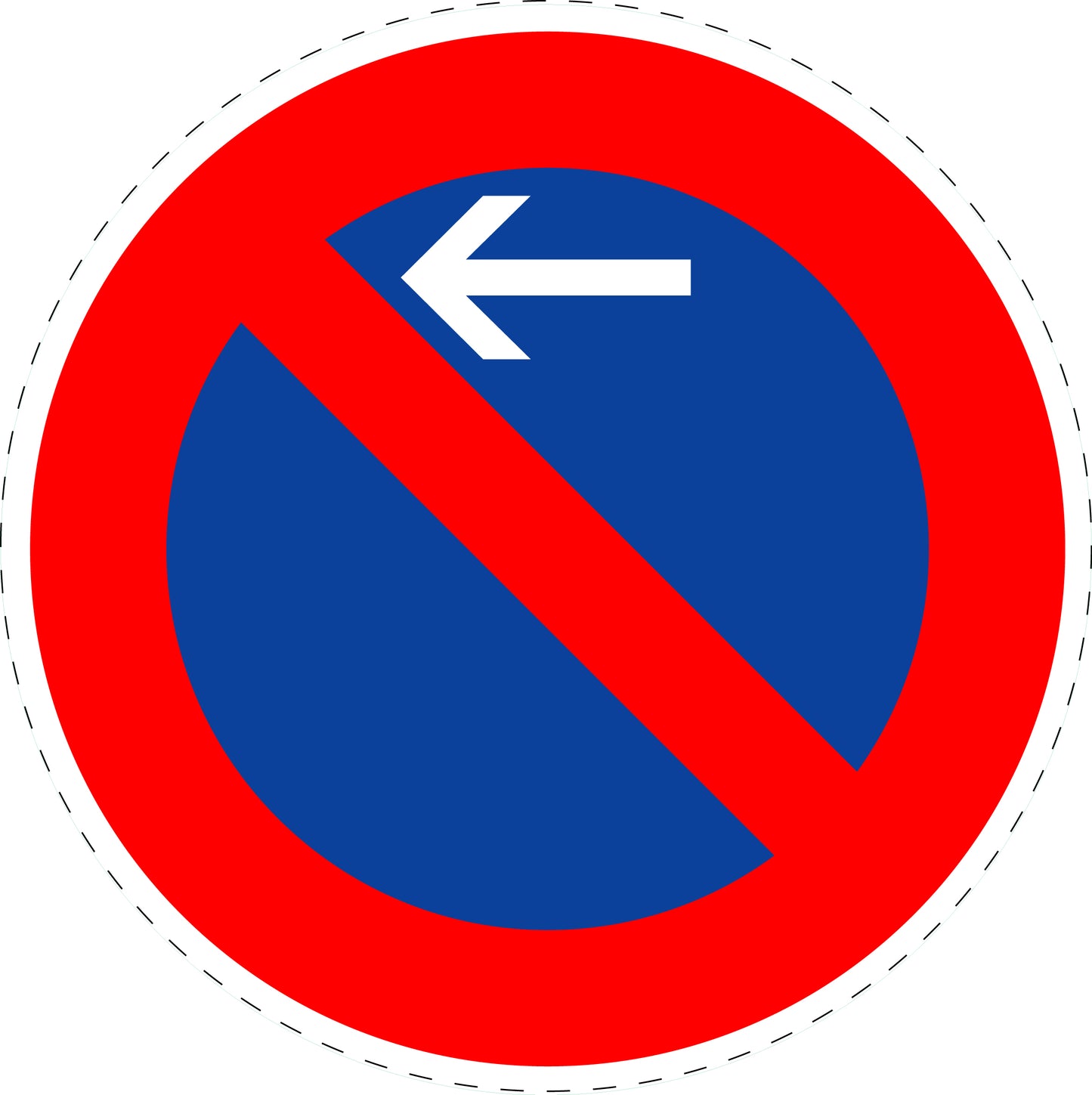 1 Stuk of traffic sign "No stopping" 2-15 cm LH-Verk-286-10
