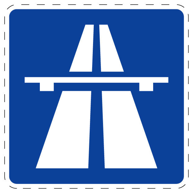 1 Stuk of traffic sign "Motorway" 2-15 cm LH-Verk-330