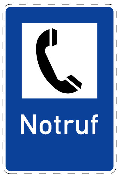 1 Stuk of traffic sign "Emergency Call" 2–15 cm LH-Verk-360-51