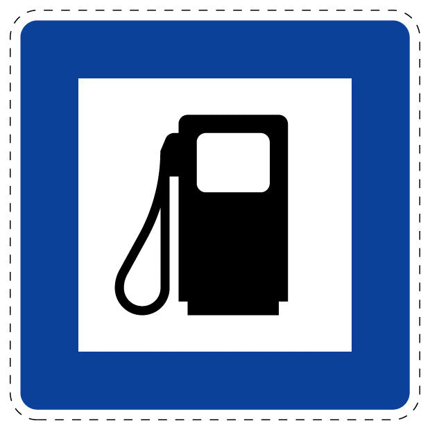 1 Stuk of traffic sign "Petrol Station" 20–70 cm LH-Verk-361-50